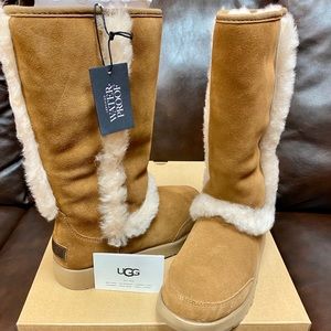 NEW WOMEN BOOT UGG W SUNDANCE WATERPROOF CHESTNUT!